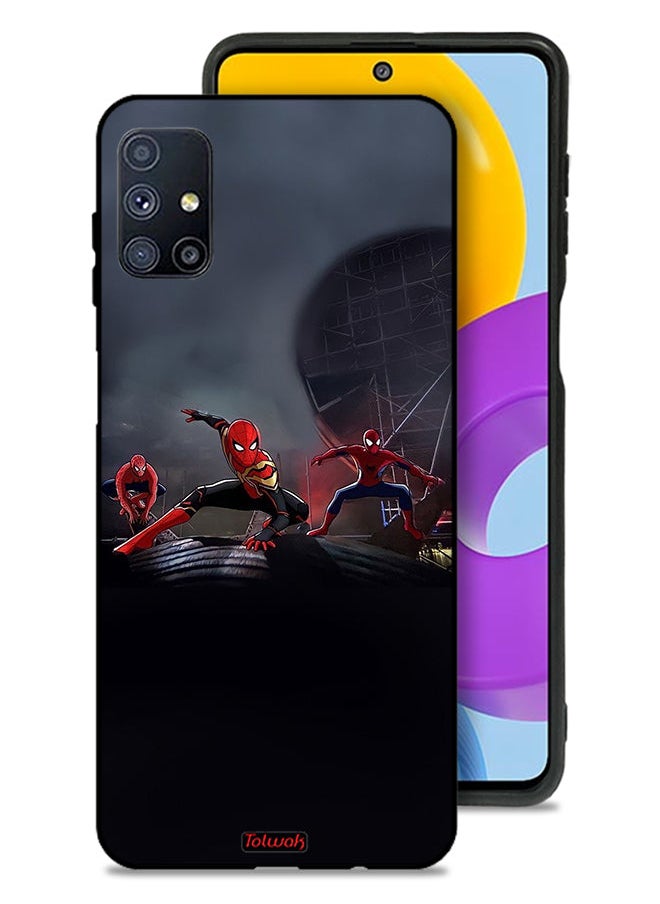 Tolwak Samsung Galaxy M51 Protective Case Cover Three Spiders  - Image 1