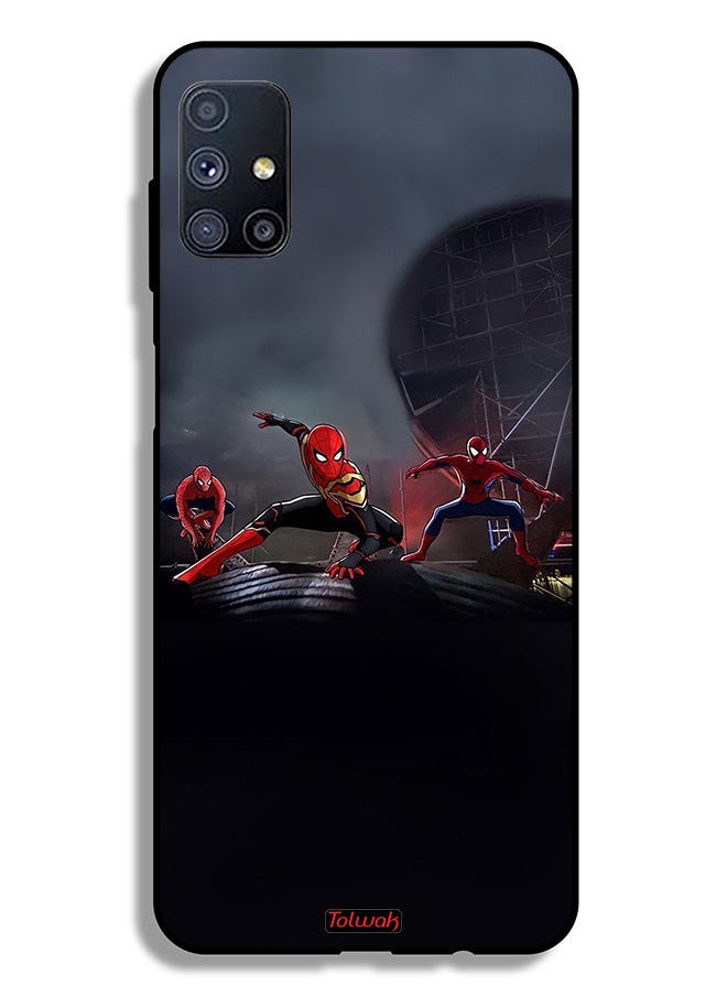Tolwak Samsung Galaxy M51 Protective Case Cover Three Spiders  - Image 2