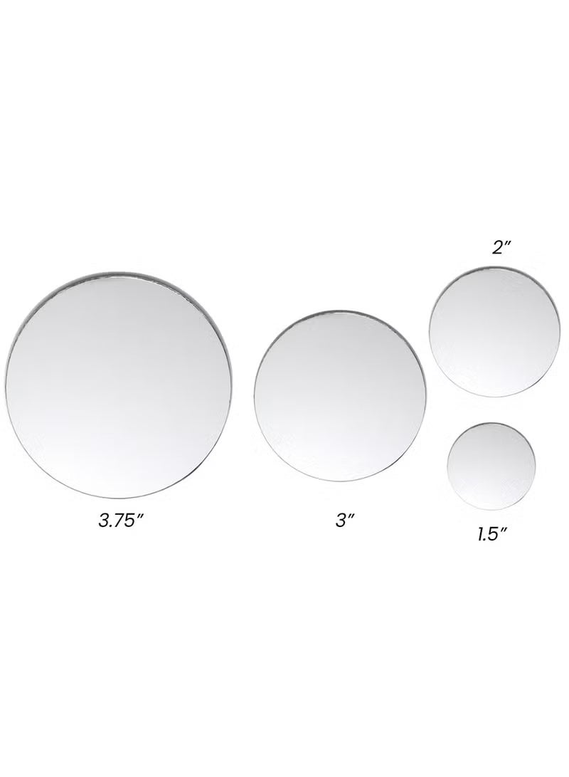 3XR 4PCS Universal Blind Spot Mirror for Car Side Rear View Round HD Glass, Wide Angle, Waterproof, Frameless, 2 Sizes, Stick-On Convex Mirror for Safe Driving & Lane Assist, Model 2385 - Image 3