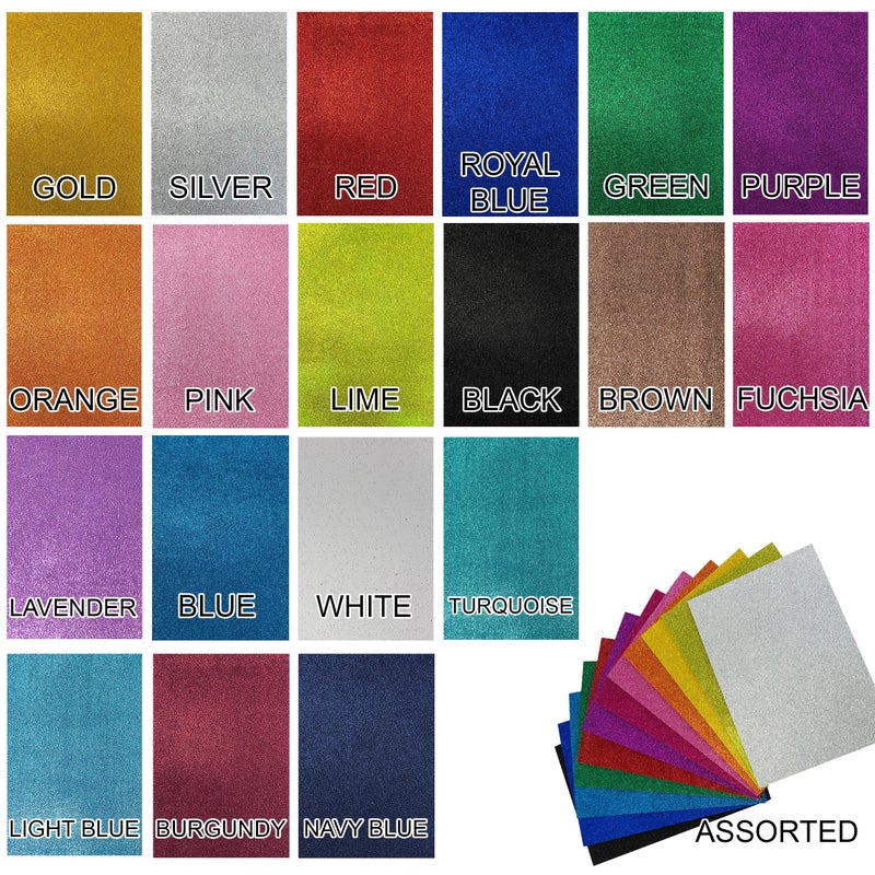 Allgala 12 Pack Glitter EVA Foam Paper 8 x 12inch Sheets-Black-Perfect for Kids Art Craft Projects and Classrooms or Cosplay DIY Cutters Card Party Decoration - Image 3