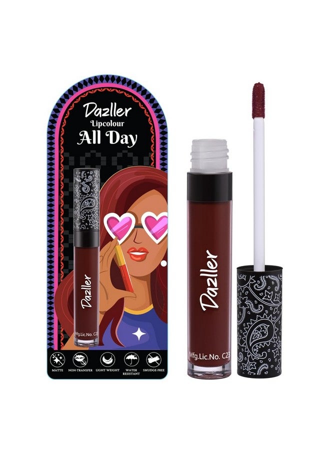 دازلير أحمر شفاه دازلر يدوم طوال اليوم | زبدة الكوكوم المرطبة | لا يسيل ولا يلطخ | يدوم لمدة 8 ساعات | أحمر شفاه سائل للنساء | DLC034 أفيلانا | 6 جم - Image 1
