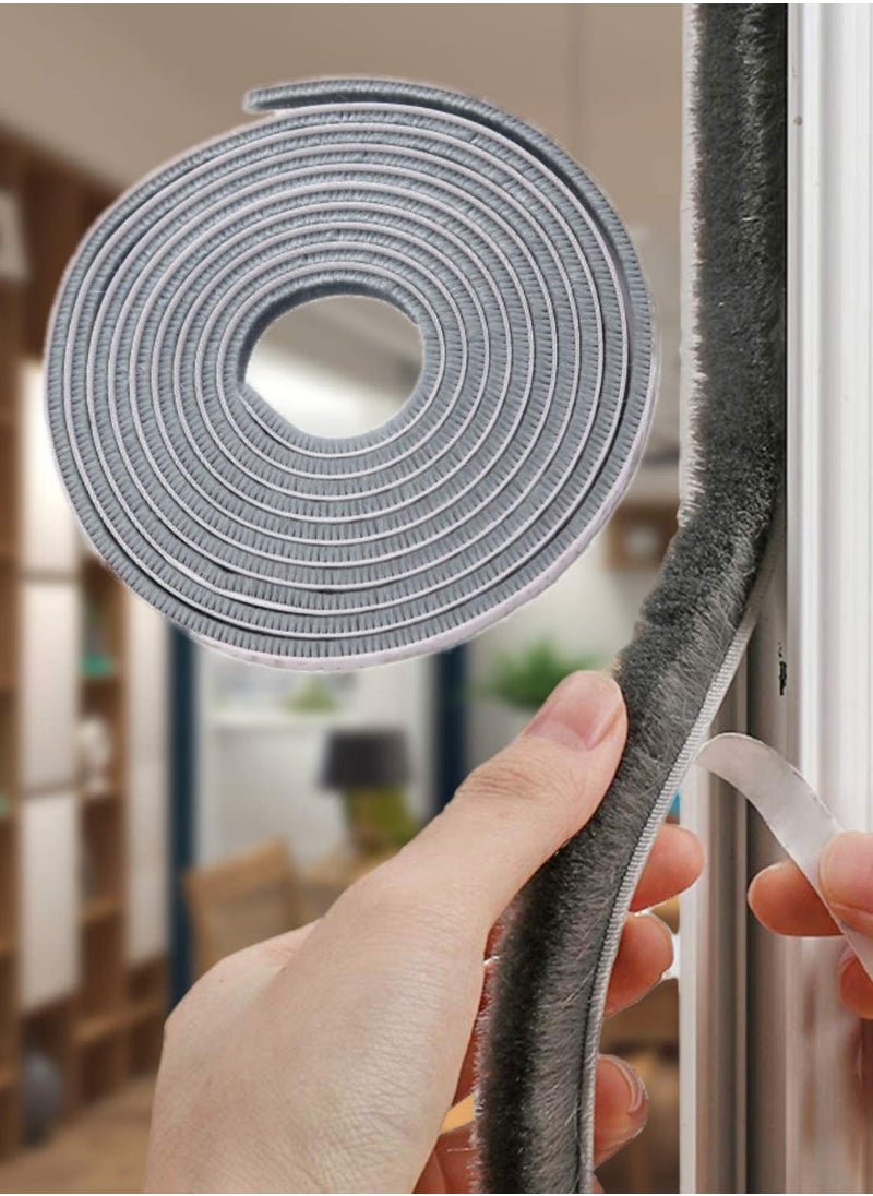 Bukela - Self Adhesive Seal Strip Foam Weather Stripping for Doors and Windows Soundproof Adhesive Foam Window Insulation Door Bottom Seal Silicone Self Adhesive Weather Stripping Soundproof Foam Tape(5m) - Image 1