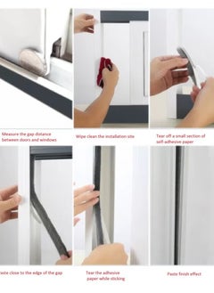 Bukela Self Adhesive Seal Strip Foam Weather Stripping for Doors and Windows Soundproof Adhesive Foam Window Insulation Door Bottom Seal Silicone Self Adhesive Weather Stripping Soundproof Foam Tape(5m)  - Image 4