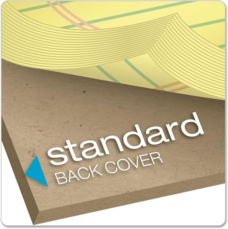 TOPS The Legal Pad Writing Pads, 8-1/2" x 14", Canary Paper, Legal Rule, 50 Sheets, 12 Pack (7572) - Image 4