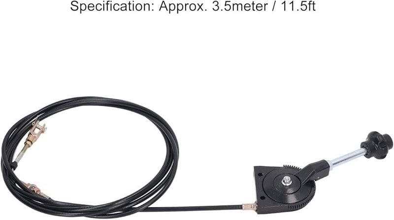 Excavator Manual Throttle Control Cable with Stainless Steel Joint for Mixer Parts - Image 3