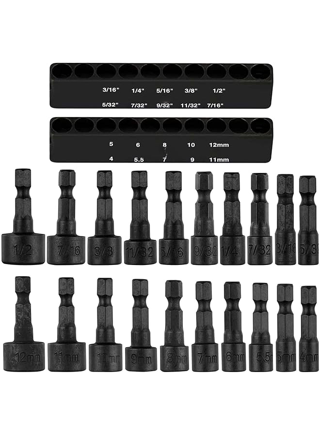 promass 20PCS Power Nut Driver Set for Impact Drill, 1/4” Hex Head Drill Bit Set, The best tool accessories - Image 1