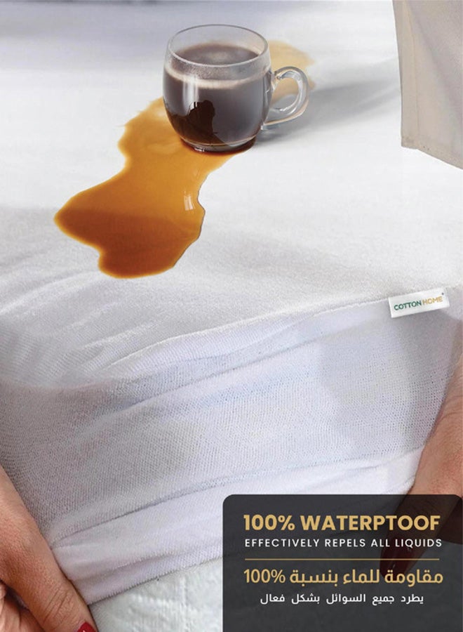 Cotton Home Premium Terry  Waterpoof Baby Matress protector 60x120+15cm - Image 3