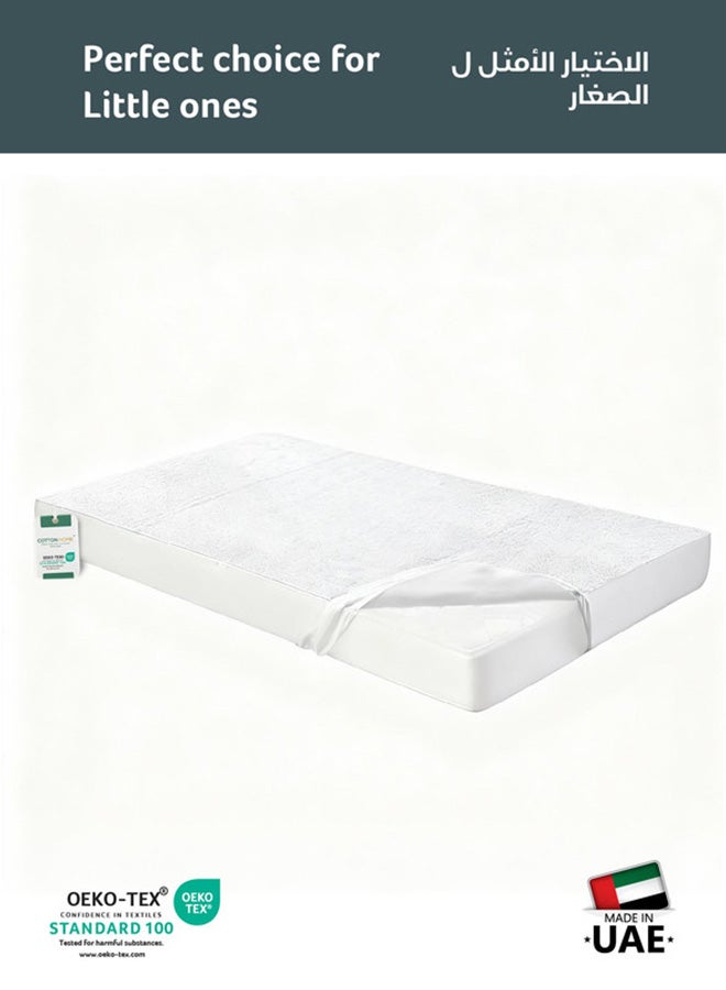 Cotton Home Premium Terry  Waterpoof Baby Matress protector 60x120+15cm - Image 2