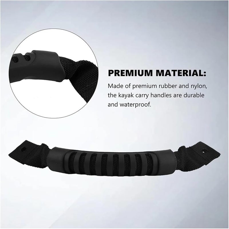 مجموعة استبدال مقبض مجداف الكاياك الأسود 40 قطعة ملحقات مقابض أمتعة قارب الكانو - Image 5