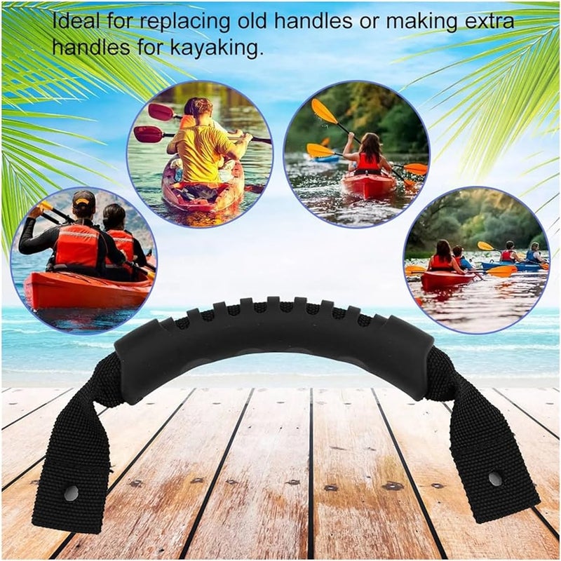 مجموعة استبدال مقبض مجداف الكاياك الأسود 40 قطعة ملحقات مقابض أمتعة قارب الكانو - Image 4