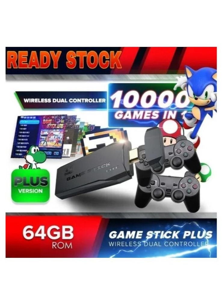 Generic - HD TV Video Game Box Retro Console Box with Wireless Controller Gamepad - Image 1