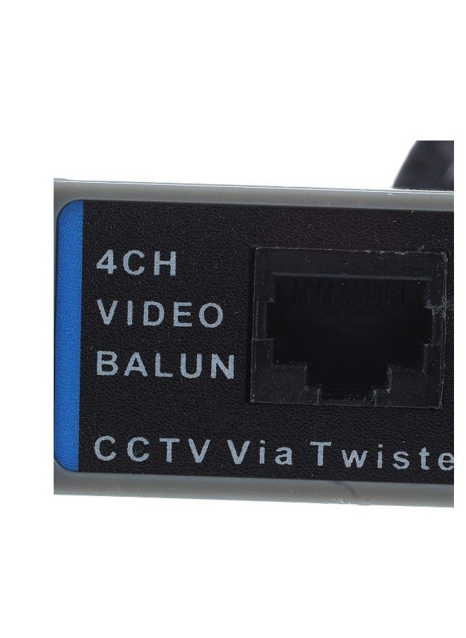 Generic - 4 Channel Passive UTP Video Balun for CCTV BNC Male to RJ45 CAT5 Connection - Image 1
