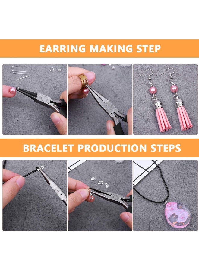 HASTHIP® Jewelry Making Supplies Kit with Tools and Portable Case, Complete DIY Bead Craft Supplies for Bracelet, Necklace, Earring Making, Jewelry Crafting Starter Set for Kids & Adults - Image 4