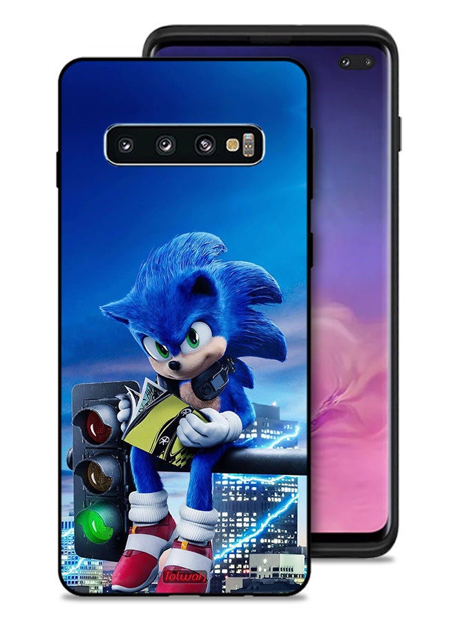 Tolwak Samsung Galaxy S10 Plus Protective Case Cover Sonic Reading - Image 1