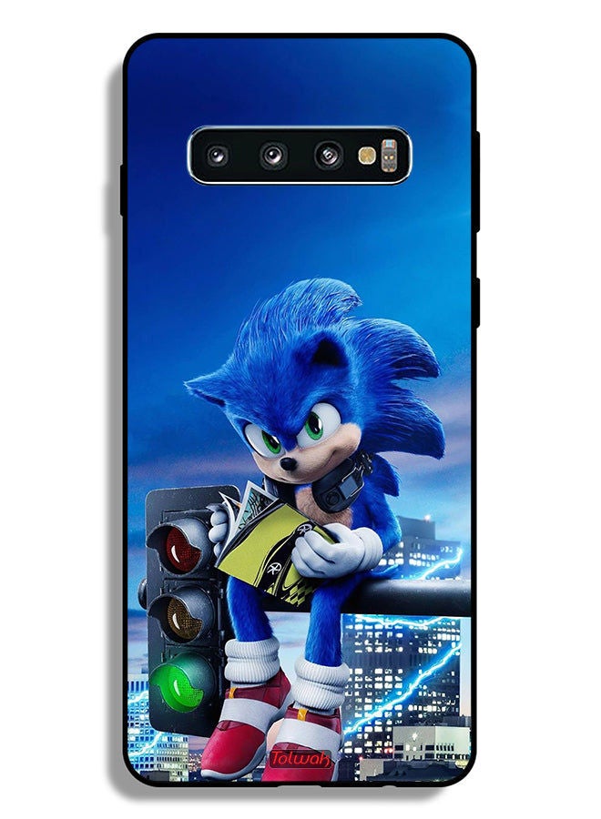 Tolwak Samsung Galaxy S10 Plus Protective Case Cover Sonic Reading - Image 2