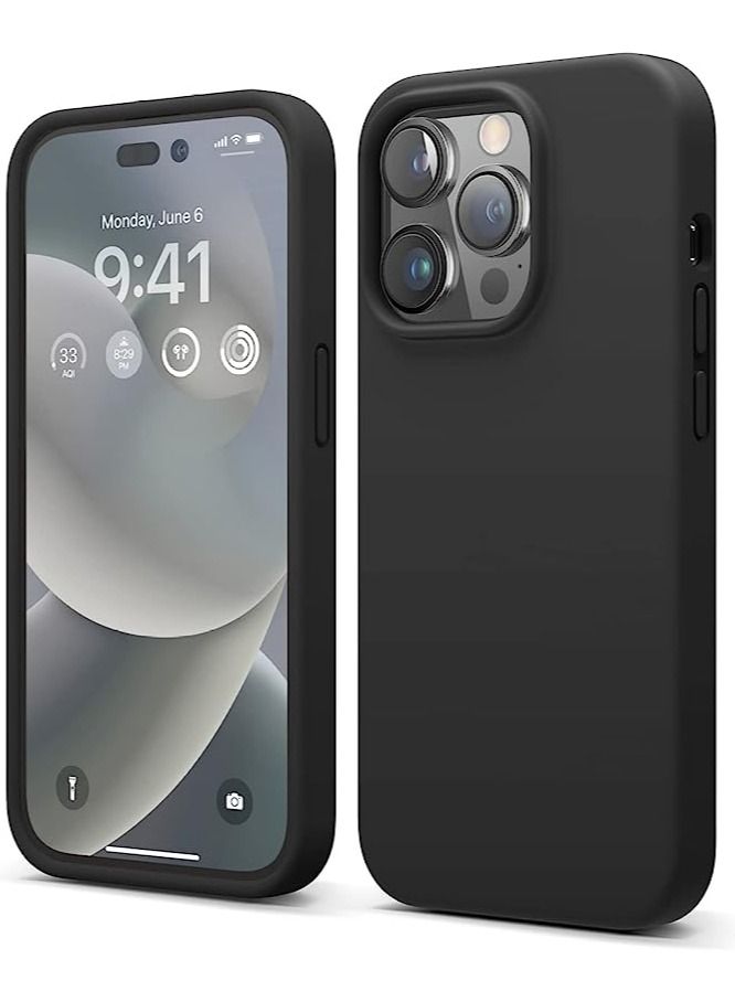 Max & Max iPhone 14 Pro MagSafe Silicone Case – Anti-Shockproof Protection with Full Lens Coverage – Black - Image 2