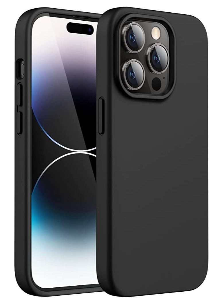 Max & Max iPhone 14 Pro MagSafe Silicone Case – Anti-Shockproof Protection with Full Lens Coverage – Black - Image 1