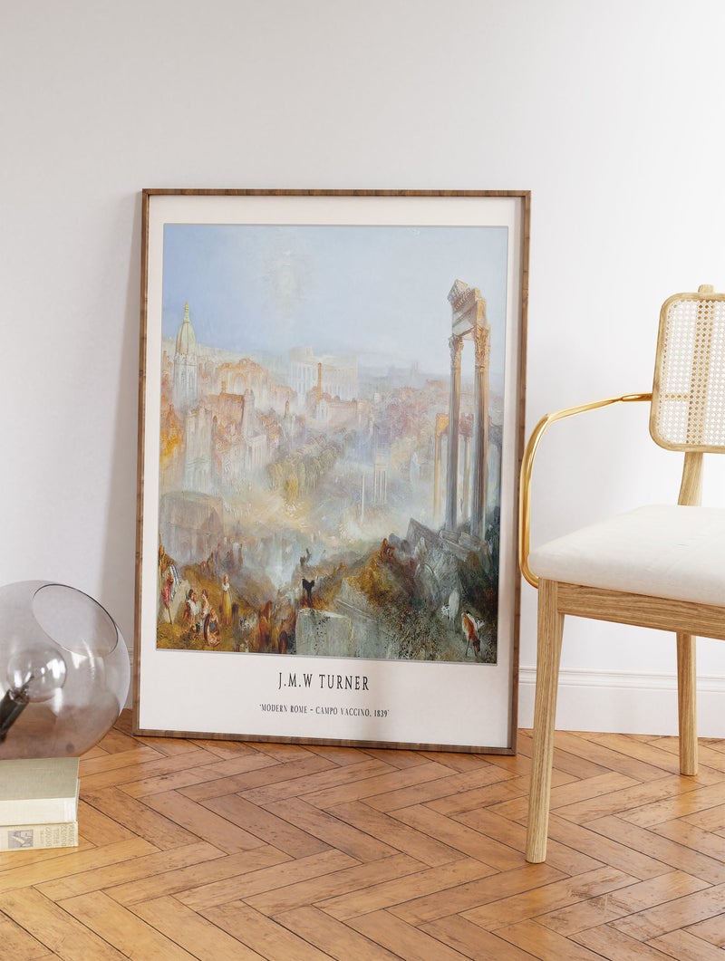 TNESSENTIAL William Turner Exhibition Art Print, Modern Rome Painting, Office Decor - Image 2