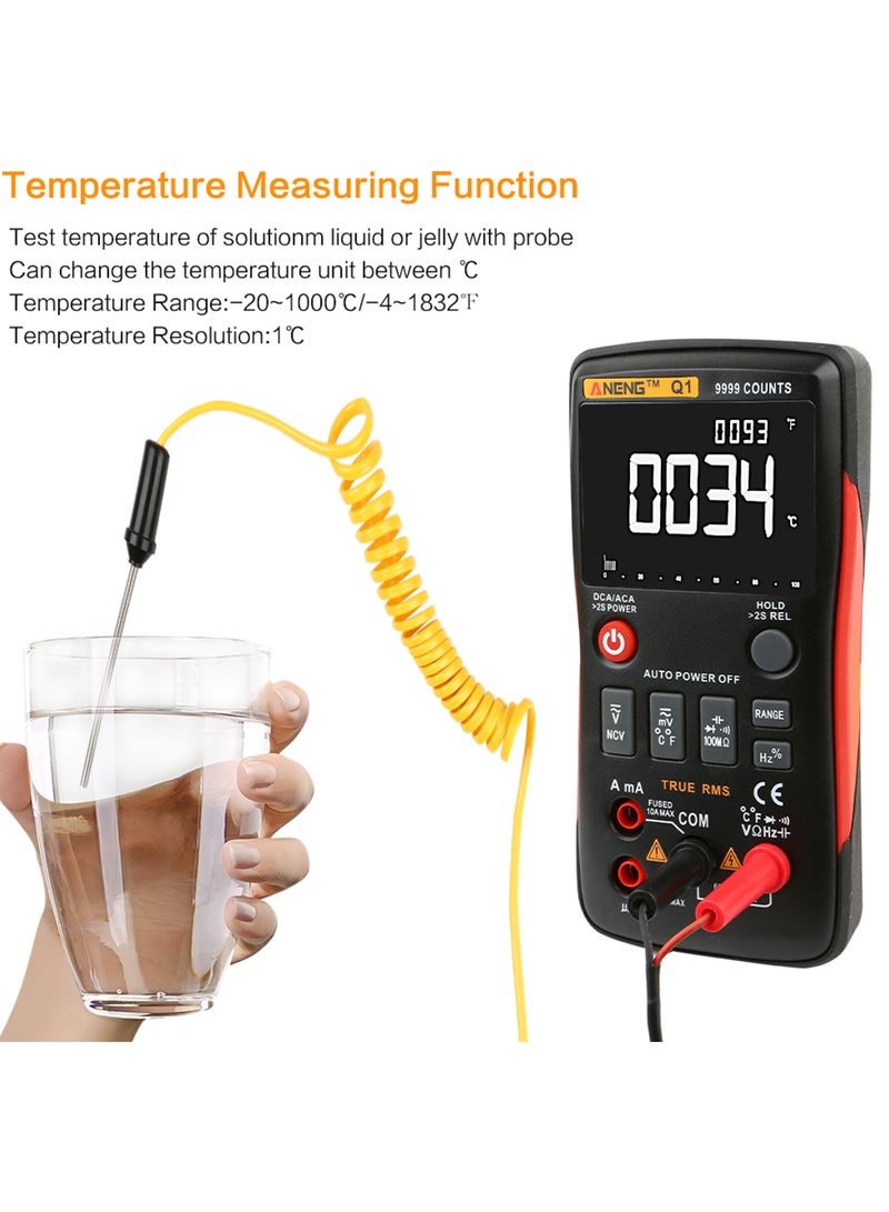 ANENG 9999 Counts True RMS Multifunctional Digital Multimeter Voltmeter Ammeter Handheld Mini Universal Meter High Accuracy Measure - Image 5