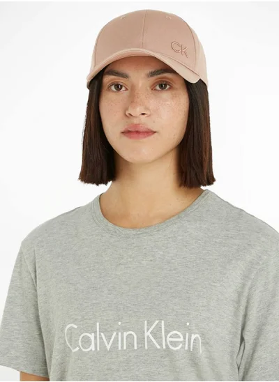 CALVIN KLEIN Women's CK Cotton Cap - Cotton, Beige