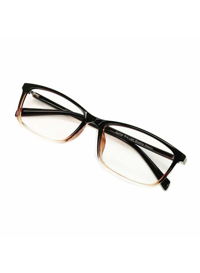 EyeYee Computer Reading Glasses Blue Light Blocking - Reader Eyeglasses Anti Glare Eye Strain Light Weight for Women Men (Gradient Brown, 0.00) - Image 1
