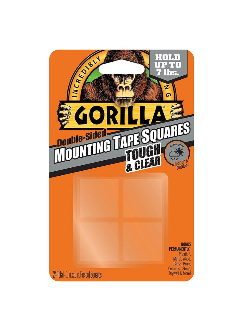 Gorilla Gorilla Double Sided Mounting Tape Squares 2.54 x 2.54 cm 24 pc 