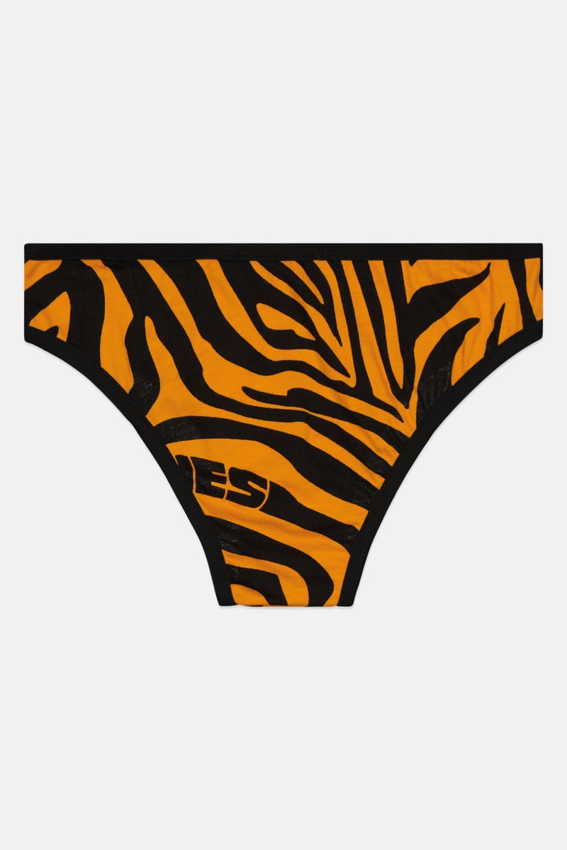 Aries Women Printed Pull On Panty, Black - Image 2