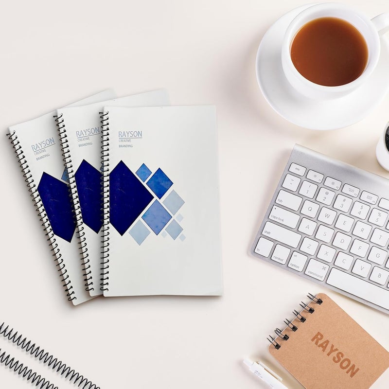 RAYSON Plastic Spiral Binding Coil, Mixed Sizes (5/16", 3/8", 1/2", 5/8", 3/4") 4:1 Pitch Black Coil Binding Spines for Business and Educational Purposes, Pack of 125 - Image 5