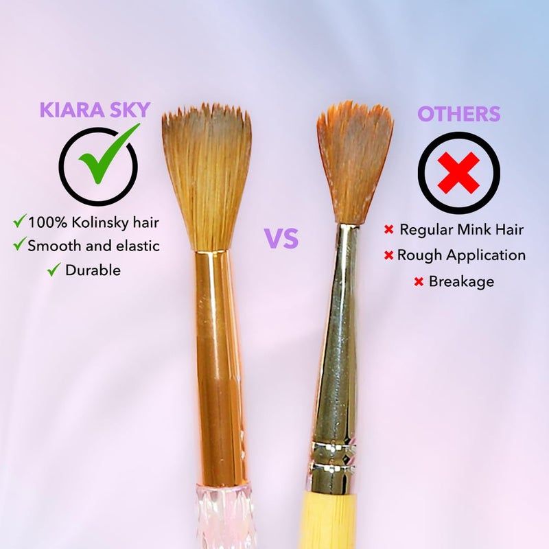 Kiara Sky Professional Nails Acrylic Brush (#8) - Image 4