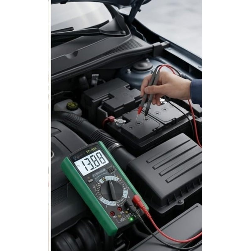 High Precision Digital Multimeter VC-18K AC DC Voltage Current Resistance Tester Voltmeter Ammeter Ohmmeter With LED Display Anti Burning Auto Shutdown For Automotive And Household Wiring - Image 4