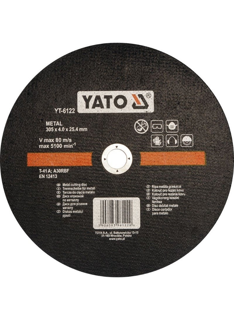 YATO Metal Cutting Disc 305x22x3.5mm YT-6122