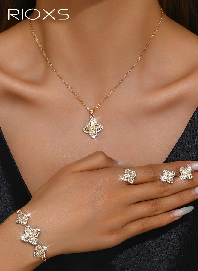RIOXS Mysterious Surprise Box, Fashion Jewelry Set, Stylish Necklace/ Brooch and Pins/ Bracelet/ Rings and Dangle Earrings, Surprise Jewelry Gift in Blind Box, Mystery Box for Women and Men/ Boys and Girls, Super Value Set, Opening Your Mystery Box Trip - Image 2