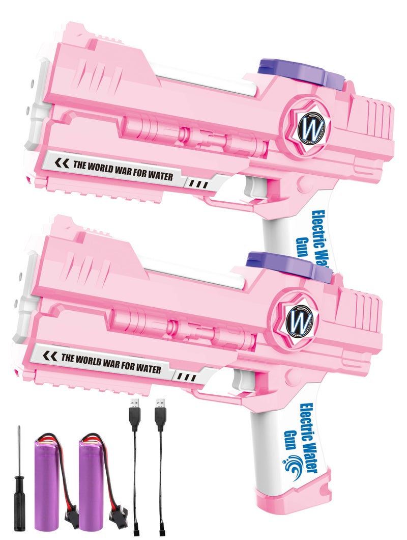 weirtoya 2 PCS Electric Water Gun Ultimate Battle Blaster Water Guns with Dual Nozzles High Capacity Automatic Squirt Guns Summer Outdoor Beach Swimming Pool Party Toy for Adult Kids - Image 3