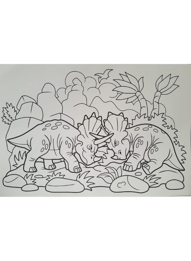 Generic 2 Giant Coloring Pages Giant Creatures (Dinosaurs) 50*34 cm - Image 3