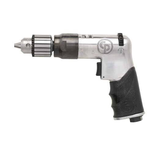 Chicago Pneumatic CP789R-42 - Air Power Drill, 3/8 Inch (10mm), Reversible, Keyed Chuck, Aluminum Housing, Pistol Handle, 0.43 HP / 320 W, Stall Torque 1.8 ft. lbf / 2.5 NM, 4200 RPM, Home Improvement - Image 5