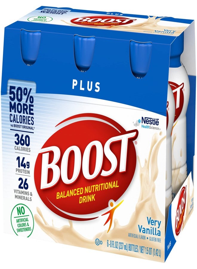 Boost Plus Balanced Nutritional Drink (8 Fl Oz (Pack of 2), Vanilla - Image 4