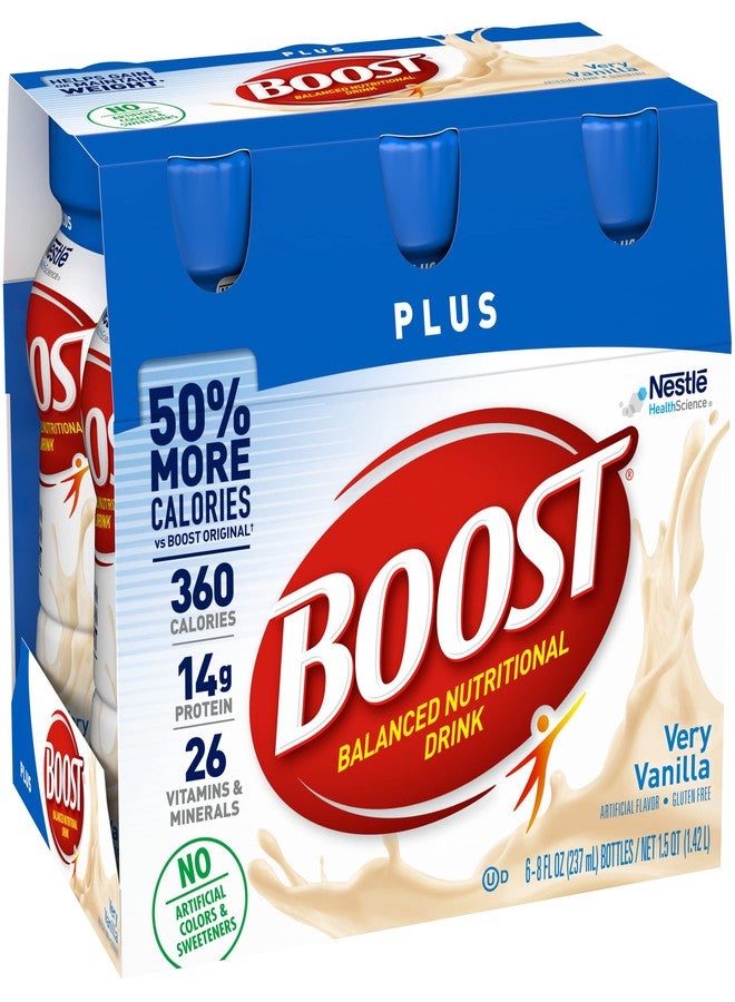 Boost Plus Balanced Nutritional Drink (8 Fl Oz (Pack of 2), Vanilla - Image 3