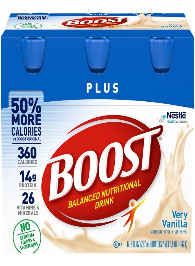 Boost Plus Balanced Nutritional Drink (8 Fl Oz (Pack of 2), Vanilla - Image 2