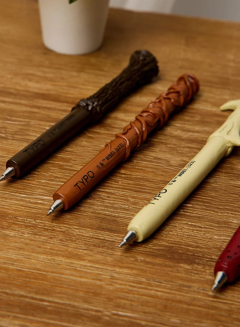 Typo Novelty Multicolor Pen Set, Four-Piece