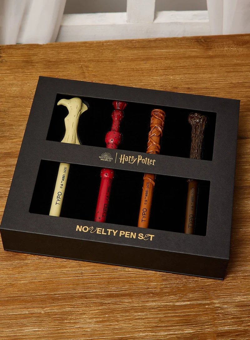 Typo Novelty Multicolor Pen Set, Four-Piece