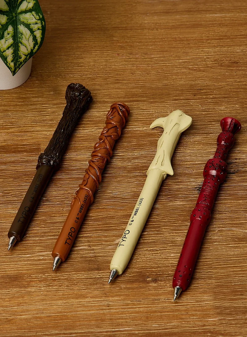 Typo Novelty Multicolor Pen Set, Four-Piece