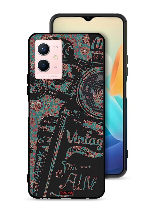 Tolwak Vivo Y33s 5G Protective Case Cover Vintage Motorbike - Image 1
