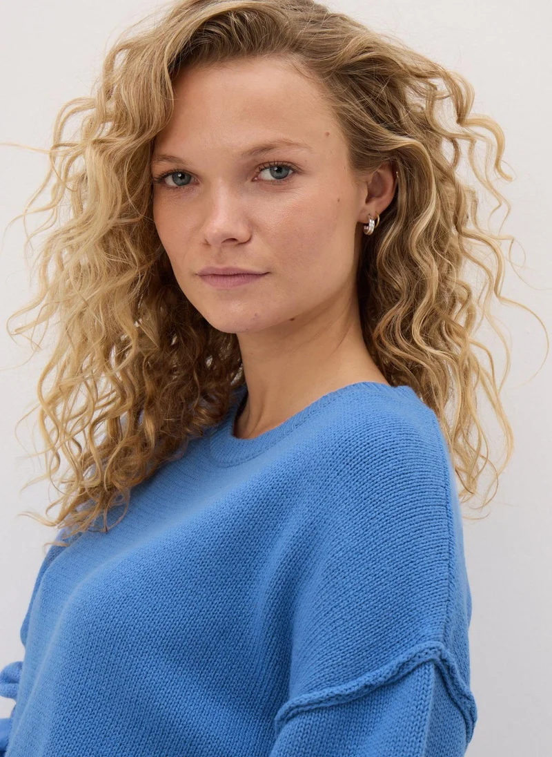 Matalan Blue Exposed Seam Jumper