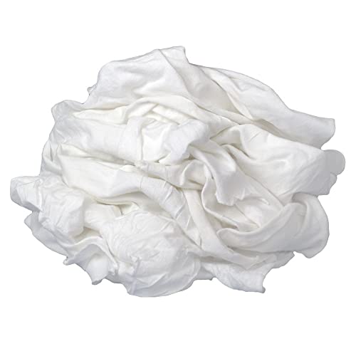 Buffalo Industries (12020) New White Bleached Knit Rags, 4 lb. box - All-Purpose Wiping, Cleaning, Polishing, Medium-Weight T-shirt Material, Washed and Bleached for Super Absorbency and Low-Linting - Image 2