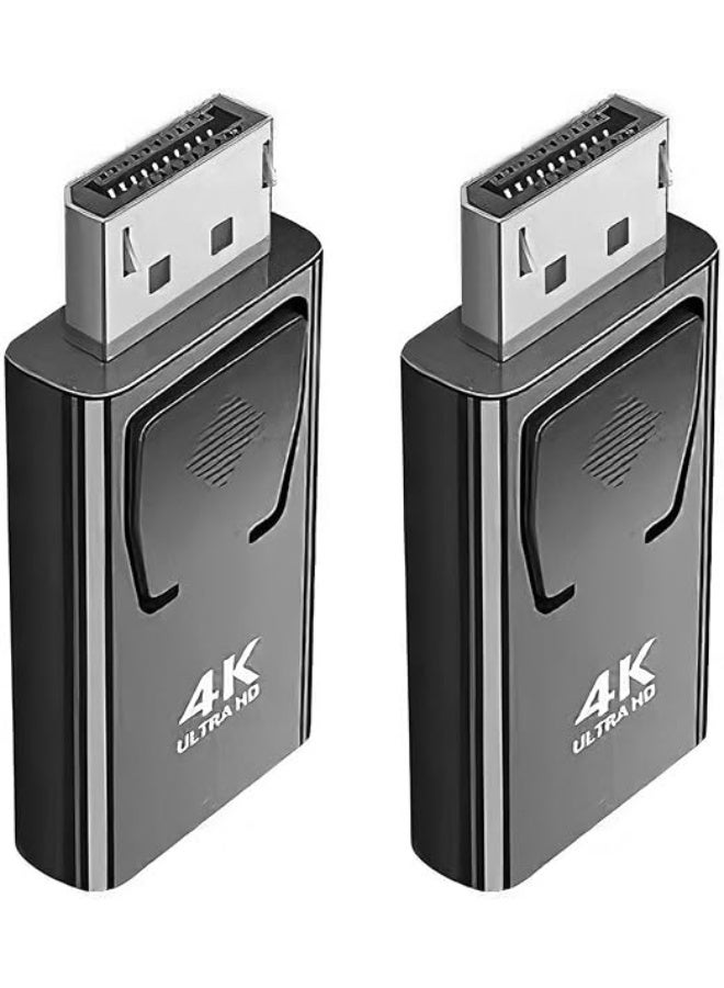 DisplayPort (DP) Male to HDMI Female 4K Adapter | Black - Image 4