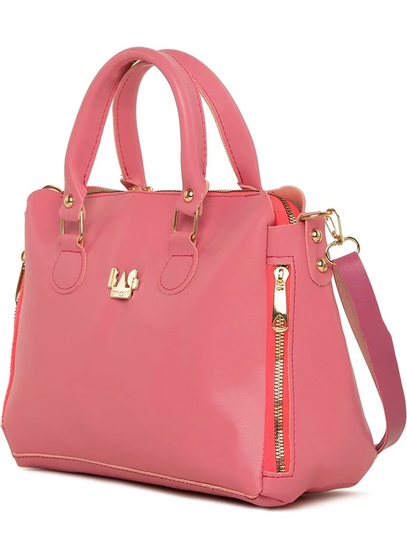 Bagmori Fuchsia Vertical Double Zipper Hanger Bag