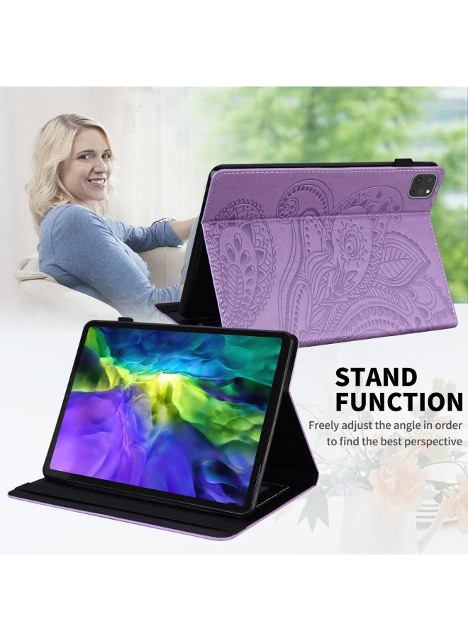 For Apple IPad11 Inch Card Case Embossed Protective Case Lenovo Samsung For Huawei Tablet PC Protective Case Cross-border-Color:Red-Applicable Model:Lenovo P11 TB J606F 11 Inch