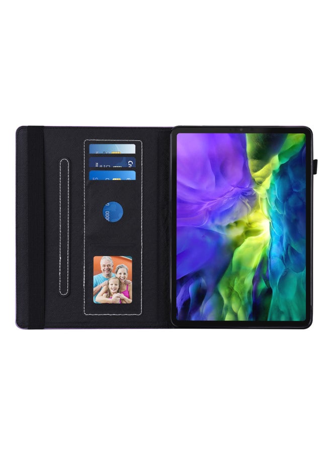 For Apple IPad11 Inch Card Case Embossed Protective Case Lenovo Samsung For Huawei Tablet PC Protective Case Cross-border-Color:Red-Applicable Model:Lenovo P11 TB J606F 11 Inch