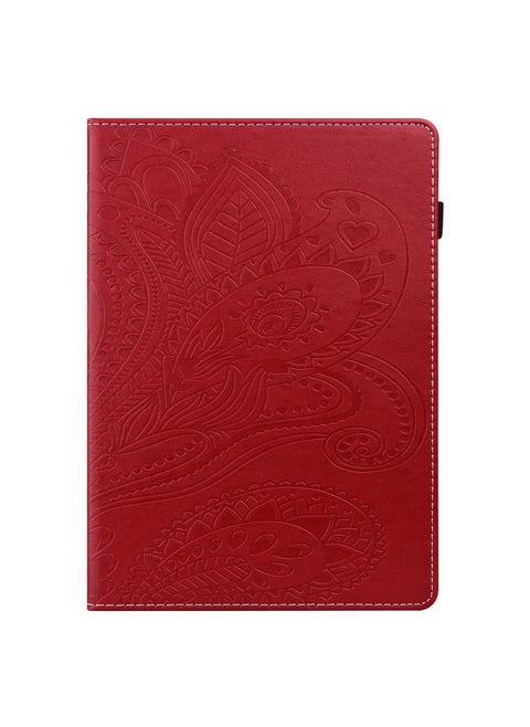 For Apple IPad11 Inch Card Case Embossed Protective Case Lenovo Samsung For Huawei Tablet PC Protective Case Cross-border-Color:Red-Applicable Model:Lenovo P11 TB J606F 11 Inch