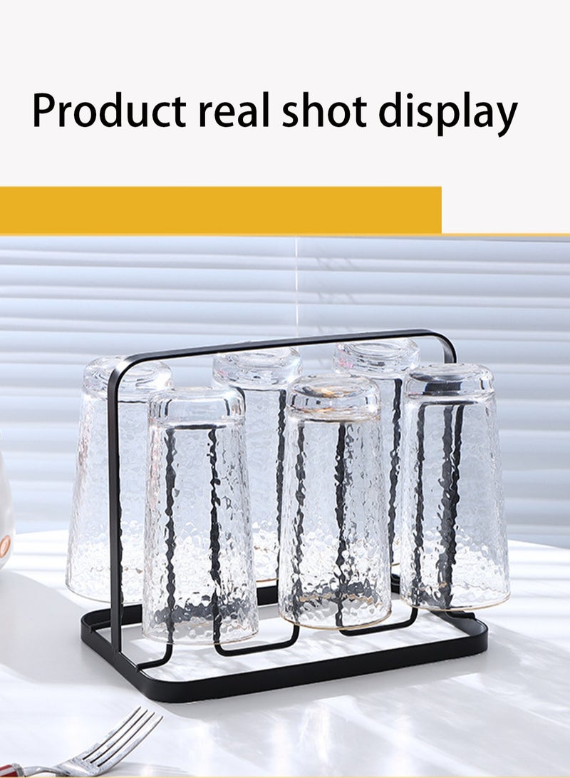Light Luxury Household Portable Cup Rack, Mug Tea Cup Glass Rack, Inverted Drain Sink Supplies Bowl And Plate Rack - Image 3